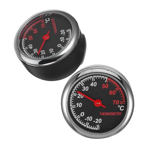 TOPBATHY 2 Stück Präzises Fahrzeug Temperaturmessgerät Leicht Ablesbares Armaturenbrett Instrument zur Innenraumüberwachung TOPBATHY 2 Stück Präzises Fahrzeug Temperaturmessgerät Leicht Ablesbares Armaturenbrett Instrument zur Innenraumüberwachung von TOPBATHY