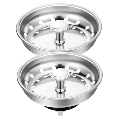 TOPBATHY 2 Stück Spülbecken Abflusssieb und Ablaufstopfen Rutschfester Waschbeckenfilter mit Griff Passend für Küchenspüle Verhindert und Erleichtert TOPBATHY 2 Stück Spülbecken Abflusssieb und Ablaufstopfen Rutschfester Waschbeckenfilter mit Griff Passend für Küchenspüle Verhindert und Erleichtert von TOPBATHY