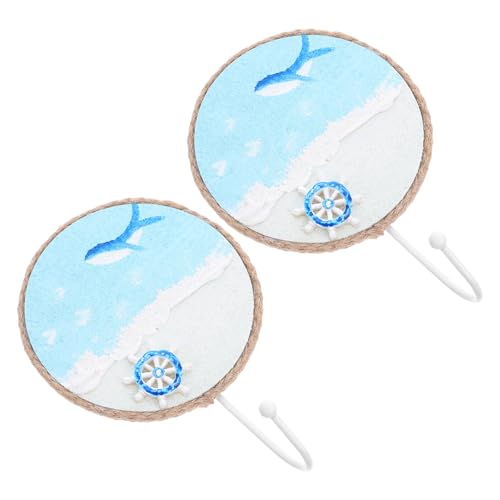 TOPBATHY 2 Stück Teiliges Mediterrane Wandhaken Handbemalt mit Nautischem Motiv Dekorative Küsten Meereswanddeko Robuste Garderobenhaken für Schlüssel Handtücher und Mäntel TOPBATHY 2 Stück Teiliges Mediterrane Wandhaken Handbemalt mit Nautischem Motiv Dekorative Küsten Meereswanddeko Robuste Garderobenhaken für Schlüssel Handtücher und Mäntel von TOPBATHY
