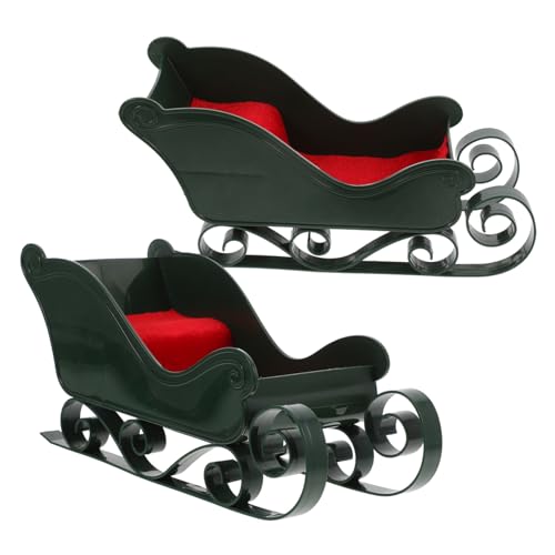 TOPBATHY 2 Stück Teiliges Weihnachts-Schlitten- Plastikfestlicher Santa-Schlitten als Kompakte Tischdekoration und Wiederverwendbarer Candy-behälter Festliche Mitbringsel für Begrenzte TOPBATHY 2 Stück Teiliges Weihnachts-Schlitten- Plastikfestlicher Santa-Schlitten als Kompakte Tischdekoration und Wiederverwendbarer Candy-behälter Festliche Mitbringsel für Begrenzte von TOPBATHY