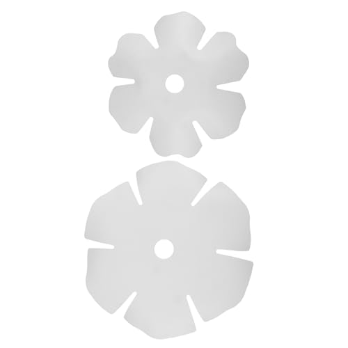 TOPBATHY 2 Stück Teiliges Weißes Blumenlampenschirm Kleine Blütenform Vielseitiger Lampenschirm für Schlafzimmer Pendelleuchte Sanftes Umgebungslicht Modernes Nordisches Design von TOPBATHY