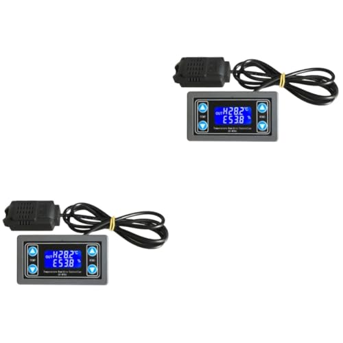TOPBATHY 2 Stück Temperatur und Feuchtigkeitskontrollmodul Display Hochpräzise Doppelte Ausgänge Automatisches Temperatur und Feuchtigkeitssteuerungsboard für Innenräume Gewächshäuser und TOPBATHY 2 Stück Temperatur und Feuchtigkeitskontrollmodul Display Hochpräzise Doppelte Ausgänge Automatisches Temperatur und Feuchtigkeitssteuerungsboard für Innenräume Gewächshäuser und von TOPBATHY
