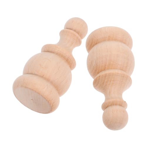 TOPBATHY 2 Stück Unbehandelte Dekorative Holzköpfe für Bettpfosten Treppen und Gardinenstangen DIY Bastelbedarf aus Massivem Holz TOPBATHY 2 Stück Unbehandelte Dekorative Holzköpfe für Bettpfosten Treppen und Gardinenstangen DIY Bastelbedarf aus Massivem Holz von TOPBATHY