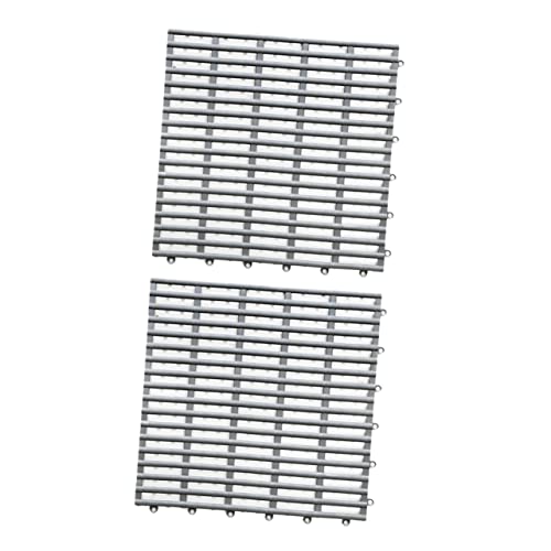 TOPBATHY 2 Stück rutschfeste PVC Duschmatte Teilig Zuschneidbar mit Ablauflöchern für Badezimmer und Duschen DIY Bodenmatte für Optimale Drainage und Hygiene von TOPBATHY