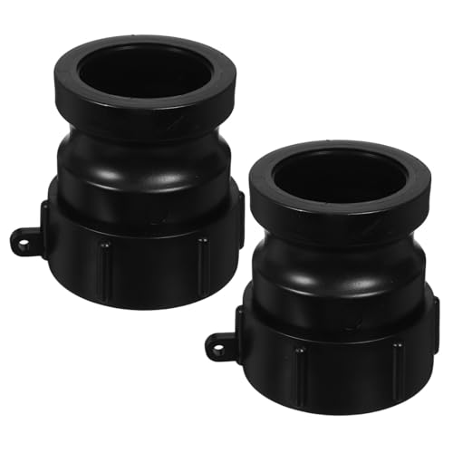 TOPBATHY 2 Stücke Ton-Fass-Adapter IBC-Tankadapter aus Kunststoff Anschlüsse und Armaturen für Wasserschläuche Schlauch Schnellverbindungsanpassungen ibc wassertank zubehör Schwarz TOPBATHY 2 Stücke Ton-Fass-Adapter IBC-Tankadapter aus Kunststoff Anschlüsse und Armaturen für Wasserschläuche Schlauch Schnellverbindungsanpassungen ibc wassertank zubehör Schwarz von TOPBATHY