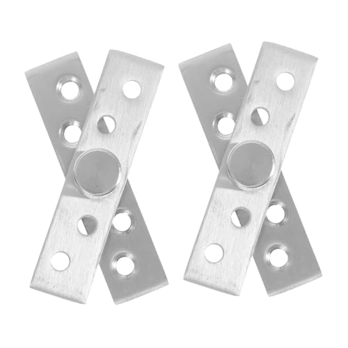 TOPBATHY 2 Stücke Versteckte Drehgelenke aus Rotationsmechanismus für Möbel Schränke Langlebig Platzsparend für Moderne Einrichtung von TOPBATHY