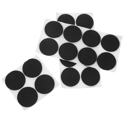 TOPBATHY 20 Stück Anti-Rutsch-Dichtung rutschfeste Möbelpads rutschfeste Möbelpolster Runde Möbelauflage für Liegesessel Fußmatten für Möbel Plastik Black von TOPBATHY
