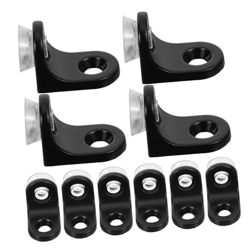 TOPBATHY 20 Stück Teiliges Glas-regalhalterungen aus Zinklegierung mit Saugnapf-technologie Robuste Stilvolle Halterung für Schwere Glasböden Einfache Montage ohne Bohren für Küchen von TOPBATHY