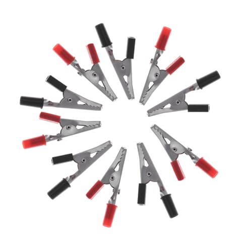 TOPBATHY 20 Stück Teiliges Krokodilklemmen Mini Alligator Clips Doppelseitig mit Federfunktion Schwarz Rot für Elektrische Prüfungen und Laboranwendungen TOPBATHY 20 Stück Teiliges Krokodilklemmen Mini Alligator Clips Doppelseitig mit Federfunktion Schwarz Rot für Elektrische Prüfungen und Laboranwendungen von TOPBATHY