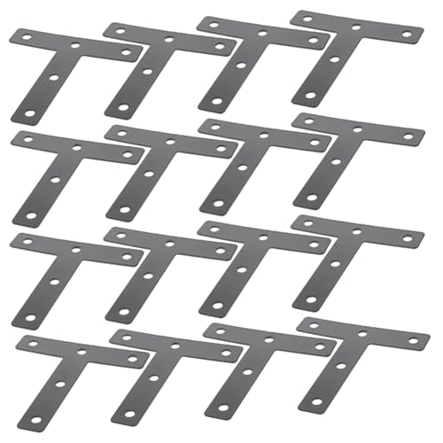 TOPBATHY 20 Stück Teiliges T förmige Flachwinkel aus Kaltgewalztem Stahl Robuste Möbelverbindungsplatten Kratzfest Leicht Stabil für Möbelreparatur und Eckbefestigung TOPBATHY 20 Stück Teiliges T förmige Flachwinkel aus Kaltgewalztem Stahl Robuste Möbelverbindungsplatten Kratzfest Leicht Stabil für Möbelreparatur und Eckbefestigung von TOPBATHY