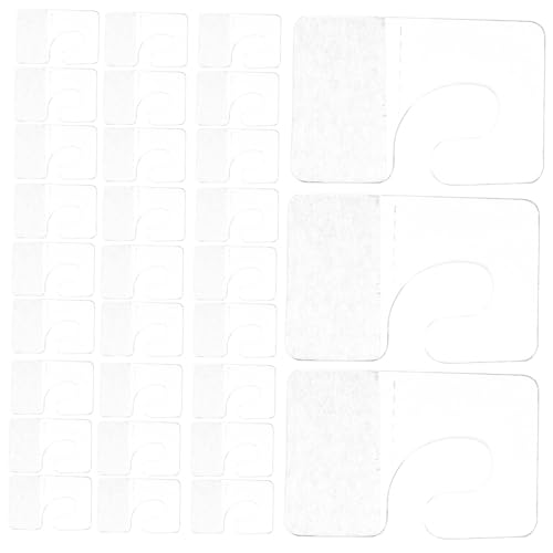 TOPBATHY 200 Stück Selbstklebender Haken Selbstklebende Haken Abnehmbare Kleberhaken Des Einzelhandelsbügels Registerkarte Karten Anzeigen Anzeigen Transparent von TOPBATHY