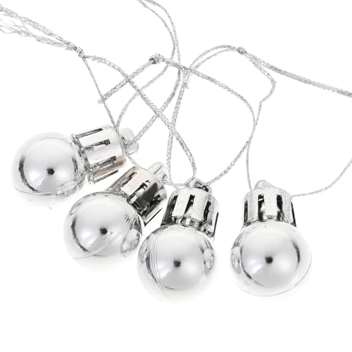 TOPBATHY Stück Weihnachtskugel-Ornamente 2 5 cm Weihnachtsbaumschmuck Hängende Weihnachtskugeln Kugeln Für Zuhause Innenbereich Urlaub Party Dekoration Silber TOPBATHY Stück Weihnachtskugel-Ornamente 2 5 cm Weihnachtsbaumschmuck Hängende Weihnachtskugeln Kugeln Für Zuhause Innenbereich Urlaub Party Dekoration Silber von TOPBATHY