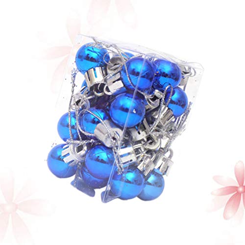 TOPBATHY Stück Weihnachtskugeln 2 5 cm Weihnachtsbaumschmuck Hängende Weihnachtskugeln Kugeln Für Zuhause Innenbereich Urlaub Party Dekoration Blau von TOPBATHY