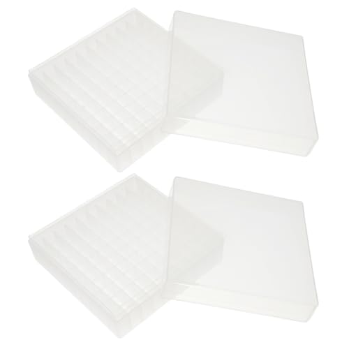 TOPBATHY 2Er-Packung Gefrierröhrenbox Lagerbehälter Wannen Rohrgestell Fläschchenhalter Rohrhalter aus Kunststoff Testrohrregal Kleiner Röhrchenständer pp Transparent TOPBATHY 2Er-Packung Gefrierröhrenbox Lagerbehälter Wannen Rohrgestell Fläschchenhalter Rohrhalter aus Kunststoff Testrohrregal Kleiner Röhrchenständer pp Transparent von TOPBATHY