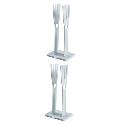 TOPBATHY 2St Handschuhständer mehrzweckhalter Handschuhe Halterung bläulich Handschuhhalter Badezimmerregal Geschirrständer für die Küche Handschuhtrockner regalhalterung Wäscheständer Blue von TOPBATHY