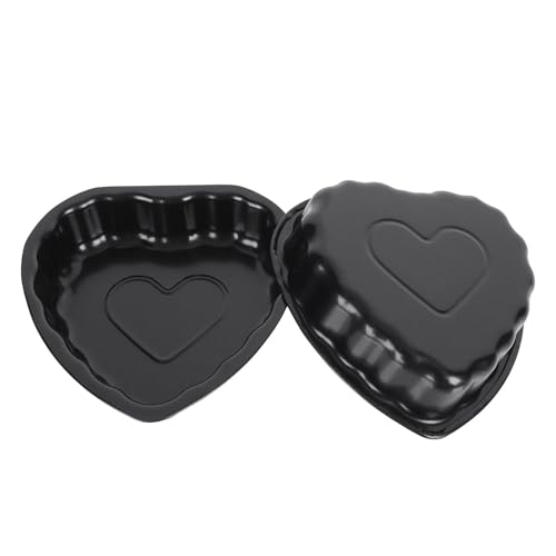 TOPBATHY 2St kleine Kuchenform Kreis-Ausstecher Herz-Backform Vulkan küche sachen küchenartikel Kerzenformen Silikonformen Kohlenstoffstahlform Kuchenzubehör selber machen Antihaft Schimmel von TOPBATHY