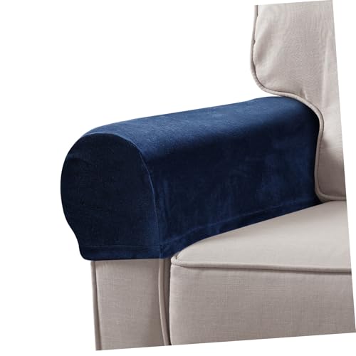 TOPBATHY 2 Stück Sofa-Armlehnenbezüge Sessel-Armlehnenbezüge Schonbezüge Für Armlehnen Möbel-Armlehnenschutz Marineblau Armlehnen Spandex Sofa-Stuhlbezug Schonbezug von TOPBATHY