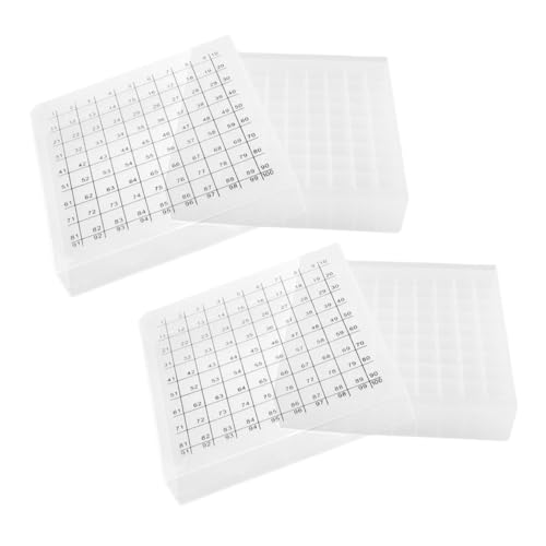TOPBATHY 2er-packung Kühlröhrenbox Fläschchenhalter Fläschchen Aufbewahrungsbox Fläschchen Lagerung Weiß Plastik von TOPBATHY