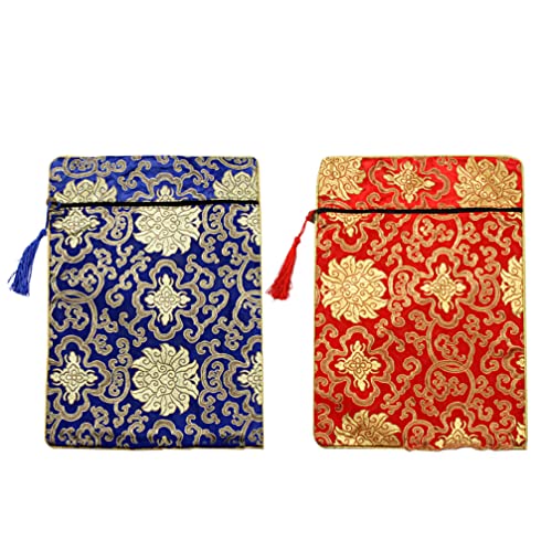 TOPBATHY 2stücke Vintage Taschen Für Buddhistische Schriften Mittelgroße Aufbewahrungstaschen Blau Und Rot Praktische Reisetasche Für Zen Bücher Und Persönliche Gegenstände TOPBATHY 2stücke Vintage Taschen Für Buddhistische Schriften Mittelgroße Aufbewahrungstaschen Blau Und Rot Praktische Reisetasche Für Zen Bücher Und Persönliche Gegenstände von TOPBATHY