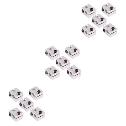 TOPBATHY 3 Sätze 3d -druckheizungsaluminiumblöcke Index Extruder Für 3d-drucker Hot-end-heizblock 3d Drucker Heizblock 3d-druckerteile Silber 5 Stück * 3 von TOPBATHY