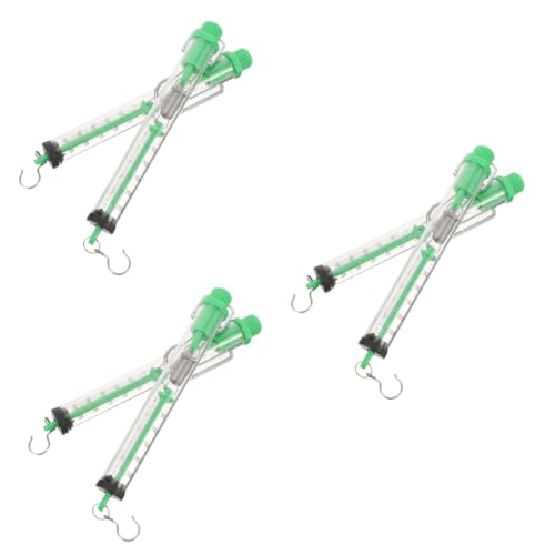 TOPBATHY 3 Sätze Dynamometer Frühling Federwaagen Haken Messgerät Feder Waage Wählen Stärke Mini Federprüfstand Zylinderprüfstand Hängende Waage Experimente Apparat Plastik Gelb 2 Stück * 3 von TOPBATHY