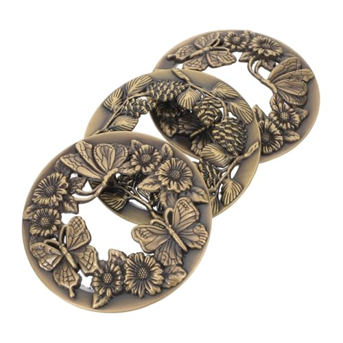 TOPBATHY 3stücke Metall-duftkerzenhüllen Im Geprägte Blumenmuster Ersatz-kerzenhülle Duftkerzenbecher Kerzenglasdeckel Blumen-kerzenschirm Dekoration Ersatz Für Teelicht-votiv von TOPBATHY