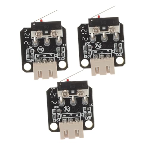 TOPBATHY 3 Stück Drucker Endschalter Teiliges Mechanisches Endstop Modul Zubehör Kompatibel für Ender Präzise Mikroschalter Langlebig und Einfach zu Montieren von TOPBATHY