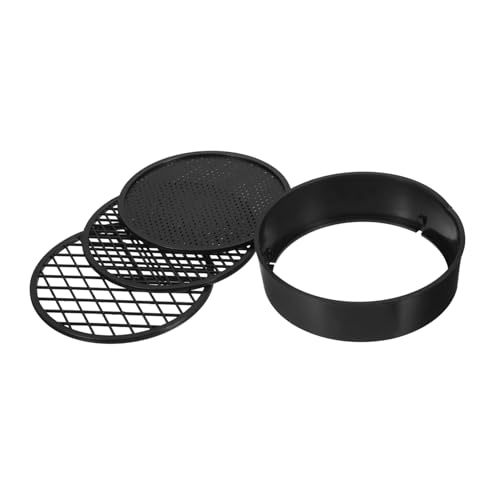 TOPBATHY 3 Stück Kunststoff Bodensieb Metallsiebgewebe Blumentopfsieb Pool Filterbälle Für Sandfilter Kiessieb Laborausrüstung Und Bedarf Siebhalter Spline Schwarz von TOPBATHY