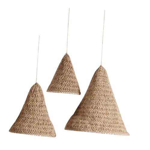 TOPBATHY 3 Stück Teiliges Boho Handgewebtes Lampenschirm Baumwoll-leinenseil Hängende Deckenleuchte mit Leichtem Nachhaltigem Design für Wohnzimmer und Schlafzimmer TOPBATHY 3 Stück Teiliges Boho Handgewebtes Lampenschirm Baumwoll-leinenseil Hängende Deckenleuchte mit Leichtem Nachhaltigem Design für Wohnzimmer und Schlafzimmer von TOPBATHY