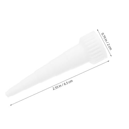 TOPBATHY 30 Stück Flaschenklebermund verzichten Kleberröhrchenspitzen Kleberauftragsdüse Kleberspender Tipp Flaschenapplikator Präzisionskleber -Applikatorspitze Klebespitze Weiß von TOPBATHY