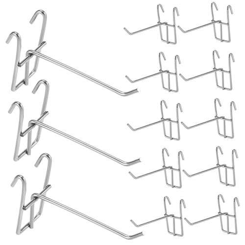 TOPBATHY 30 Stück Multifunktionale Küchenhaken aus Eisen Haken für Töpfe Tassen Handtücher und für Küche Bad und Silber von TOPBATHY