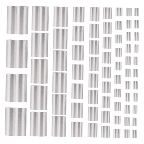 TOPBATHY 320 Stück Teiliges Drahtseil Aluminium und Edelstahl mit Doppelten Ösen Korrosionsbeständige Crimp schlaufen für Stahlseil verbindungen Vielseitig für Garten Hochzeit und TOPBATHY 320 Stück Teiliges Drahtseil Aluminium und Edelstahl mit Doppelten Ösen Korrosionsbeständige Crimp schlaufen für Stahlseil verbindungen Vielseitig für Garten Hochzeit und von TOPBATHY