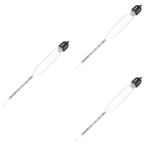 TOPBATHY 3st Dichtemesser Werkzeug Praktisches Hydrometer Flüssiges Aräometer Hydrometer Für Den Innenbereich Küchenset Heim-Hydrometer Küchen-Hydrometer Glas Küchenwaren Milch von TOPBATHY
