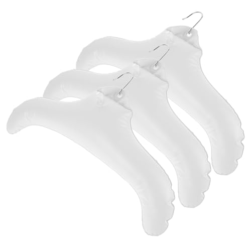 TOPBATHY 3stücke Aufblasbarer Kleiderbügel Aus Reisekleiderbügel Platzsparender Kleiderbügel Für Wäschetrockner Für Outdoor-Gebrauch Leicht Aufzublasen Und Abzulassen von TOPBATHY