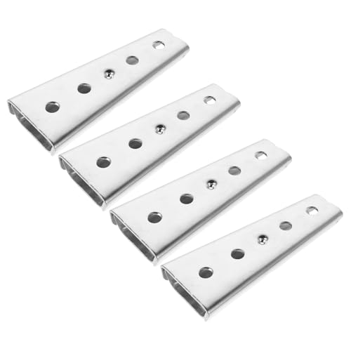 TOPBATHY 4 Paare Verborgene Kopfteil Wandbefestigungswinkel Robuste Interlocking Möbelverbinder für Sectional Sofas und Betten Einfache Montage und Verborgene Designlösung von TOPBATHY