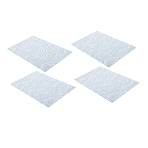 TOPBATHY 4 Stück Diamant Tischset Transparenter Tischschutz Vinyl Tischsets Halloween Tischläufer Geschirrmatte Desktop Tischset Tischutensilien Tischset Tischsets Rutschfestes von TOPBATHY