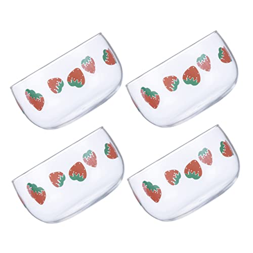TOPBATHY Erdbeerschüssel Salatschüssel Glas Obstteller Desserttablett Für Zuhause Küche Glatte Oberfläche Und Feine Handwerkskunst. von TOPBATHY