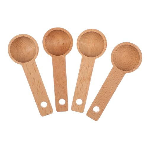 TOPBATHY 4 Stück Holz Kaffeemaßlöffel Robuste Holzlöffel zum Messen von Kaffeepulver Tee und Backzutaten Kompakte Küchenhelfer aus Solidem Holz für Präzise Portionierung TOPBATHY 4 Stück Holz Kaffeemaßlöffel Robuste Holzlöffel zum Messen von Kaffeepulver Tee und Backzutaten Kompakte Küchenhelfer aus Solidem Holz für Präzise Portionierung von TOPBATHY
