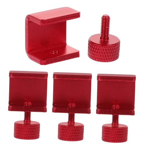 TOPBATHY 4 Stück Klemmen Für 3d-drucker Clips Bett Befestigungsklammern Verstellbare Glasklemmen 3d-drucker Klammert Glas 3d-drucker Klemmt Glas Rot Aluminiumlegierung von TOPBATHY
