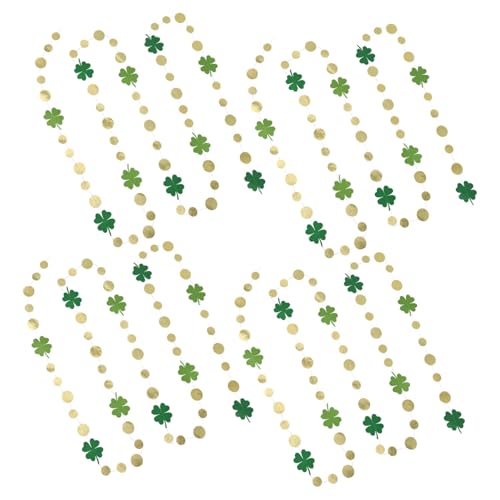 TOPBATHY 4 Stück St Patricks Day Girlande Lange Grüne Kleeblatt Deko mit Glitzer Wiederverwendbar Robust Vielseitig für Party Geburtstag Hochzeit Irische Festtagsdekoration TOPBATHY 4 Stück St Patricks Day Girlande Lange Grüne Kleeblatt Deko mit Glitzer Wiederverwendbar Robust Vielseitig für Party Geburtstag Hochzeit Irische Festtagsdekoration von TOPBATHY