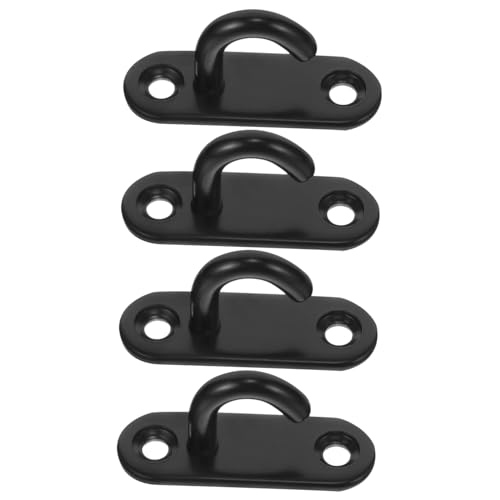TOPBATHY 4 Stück Teiliges Edelstahl Deckenhaken U Haken Pad Eye Plate Wand und Deckenbefestigung Rostfrei Vielseitig für Schaukel Boxsack und Aufhängung von TOPBATHY