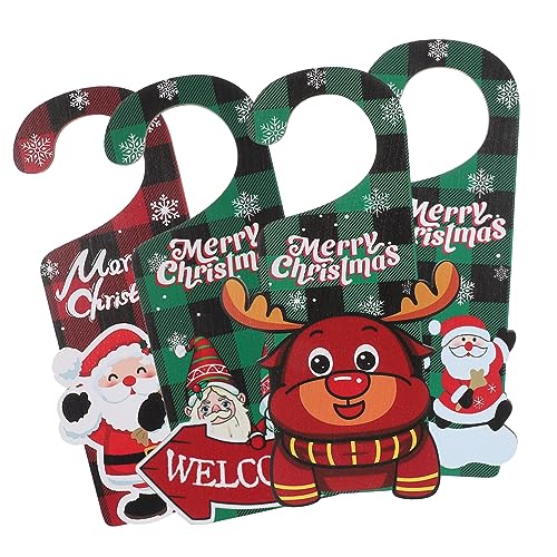 TOPBATHY 4 Stück Teiliges Holz Türdekoration Weihnachten Langlebige Xmas Deko zum Aufhängen für Haustür Innenräume Festliche Party und Weihnachtsatmosphäre TOPBATHY 4 Stück Teiliges Holz Türdekoration Weihnachten Langlebige Xmas Deko zum Aufhängen für Haustür Innenräume Festliche Party und Weihnachtsatmosphäre von TOPBATHY