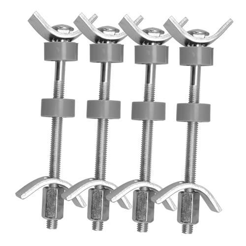 TOPBATHY 4 Stück Teiliges Metall Möbelverbinder Arbeitsplattenverbinder mit Halbmond design Stabile Rostfreie Verbindungsschrauben für Küchenarbeitsplatten und Möbelmontage von TOPBATHY