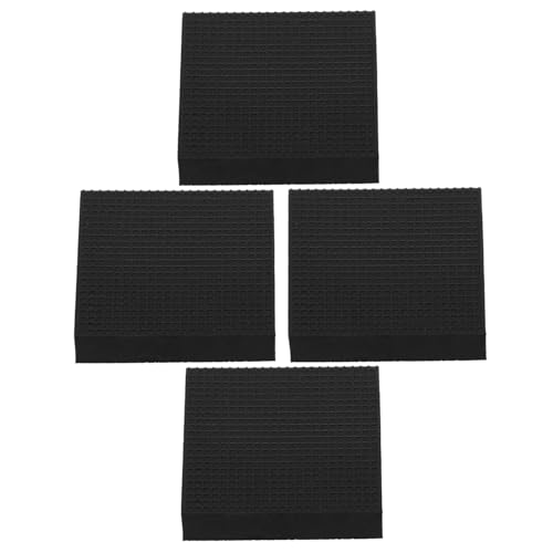 TOPBATHY 4 Stück Teiliges Quadratisches Gummipolster Stoßdämpfend Rutschfest Vibrationsdämpfend für Waschmaschine Klimaanlage Maschinenbodenschutz TOPBATHY 4 Stück Teiliges Quadratisches Gummipolster Stoßdämpfend Rutschfest Vibrationsdämpfend für Waschmaschine Klimaanlage Maschinenbodenschutz von TOPBATHY