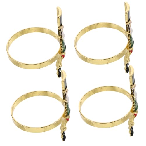 TOPBATHY 4 Stück Teiliges Serviettenringe Design Robuste Napkin Buckle Dekoration für Weihnachtsfeier Vielseitig als Tisch und Bouquet Schmuck Geeignet Wiederverwendbar und Stilvoll TOPBATHY 4 Stück Teiliges Serviettenringe Design Robuste Napkin Buckle Dekoration für Weihnachtsfeier Vielseitig als Tisch und Bouquet Schmuck Geeignet Wiederverwendbar und Stilvoll von TOPBATHY