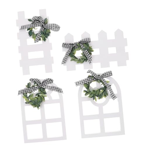 TOPBATHY 4 Stück Teiliges Weihnachtsfensterdekor aus Holz Rustikale Weiße Fensterrahmen Vielseitige Wanddekoration für Schlafzimmer Wohnzimmer für Festliche Anlässe TOPBATHY 4 Stück Teiliges Weihnachtsfensterdekor aus Holz Rustikale Weiße Fensterrahmen Vielseitige Wanddekoration für Schlafzimmer Wohnzimmer für Festliche Anlässe von TOPBATHY