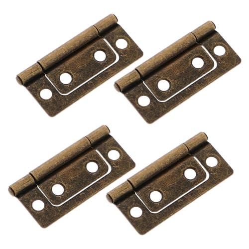 TOPBATHY 4 Stück Türscharniere für Wohnmobile Möbel und Schränke Robuste Scharniere für Holztüren mit Eleganter Vintage Langlebige Konstruktion und Zuverlässige von TOPBATHY