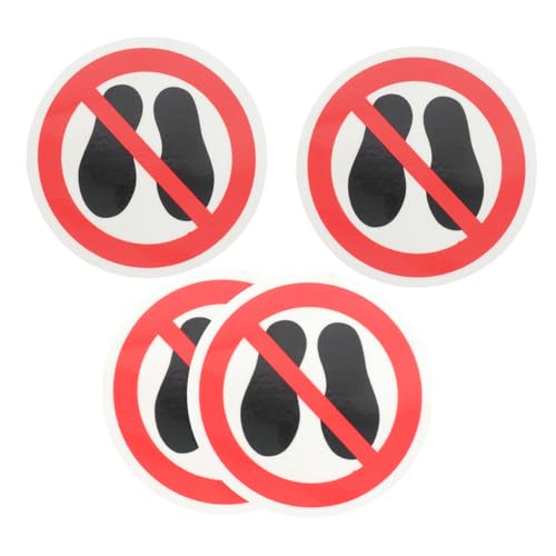 TOPBATHY 4 Stück Warnaufkleber No Step Sticker Rutschfest für Boden und Wand Hochsichtbare Sicherheitswarnung für Büro Schule Hotel Lager Einfache Anbringung UV Beständig Din Iso TOPBATHY 4 Stück Warnaufkleber No Step Sticker Rutschfest für Boden und Wand Hochsichtbare Sicherheitswarnung für Büro Schule Hotel Lager Einfache Anbringung UV Beständig Din Iso von TOPBATHY