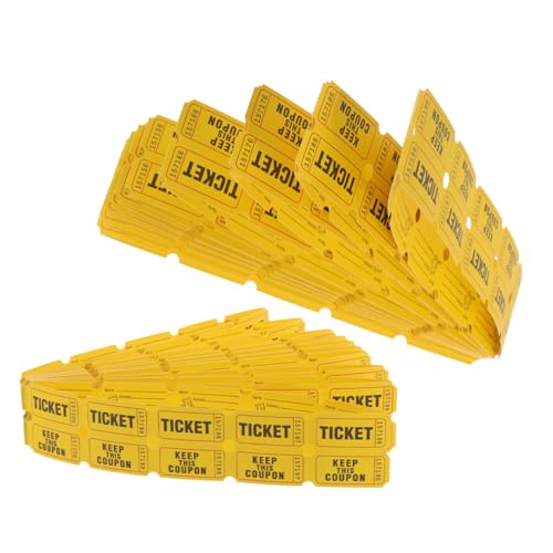 TOPBATHY 400 Stück Raffle Tickets Gelb Lose für Gewinnspiele Partys Karneval Feierlichkeiten Fairer Spielmechanismus Interaktive Teilnahme Vielseitig Einsetzbar für Events und Preise TOPBATHY 400 Stück Raffle Tickets Gelb Lose für Gewinnspiele Partys Karneval Feierlichkeiten Fairer Spielmechanismus Interaktive Teilnahme Vielseitig Einsetzbar für Events und Preise von TOPBATHY