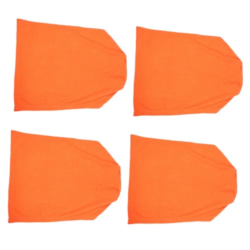 TOPBATHY 4stücke Armlehnenbezüge Für Sofa Dehnbar Waschbar Schutz Für Armlehnen Von Sessel Liegestuhl Zweisitzer Orange Passend Für Verschiedene Formen von TOPBATHY